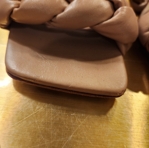 RAYE Women's Pale Pink Braided Slide Sandals Size 7.5 - Picture 10 of 12